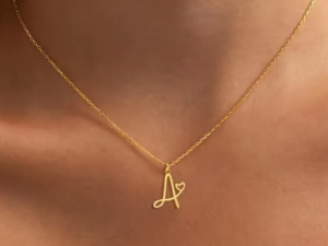 Short Clavicle Chain English Alphabet Necklace