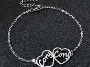 Customised Heart-shaped Name Anklet